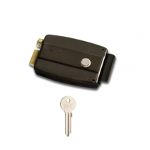 157EL/14 ELEKTRİKLİ TİRAJLI KİLİT 14CM SİYAH DEMİR KAPI KİLİDİ