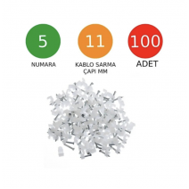 BETON ÇİVİLİ KABLO TUTUCU KROŞE NO: 5 - 11 MM (400 ADET)  4  PAKET