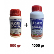 DÖK AÇ LAVABO WC BANYO GİDER AÇICI 2 ADET 500GR  + 2 ADET 1000GR