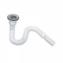 KÖRÜKLÜ PLASTİK SÜZGEÇLİ LAVABO SİFONU