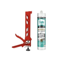 ŞEFFAF SİLİKON 280 ML + 1 AD. PLASTİK SİLİKON TABANCASI %100 UNIVERSAL