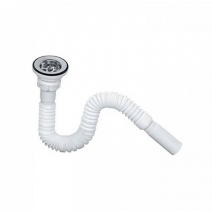 UZUN KÖRÜKLÜ LAVABO SIFONU LAVABO GIDER BORUSU 50 MM PASLANMAZ 