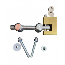 YUMA KAPI EMNİYET GÜVENLİK APARATI-PASLANMAZ ÇELİK 60MM (ASMA KİLİT DAHİL) 